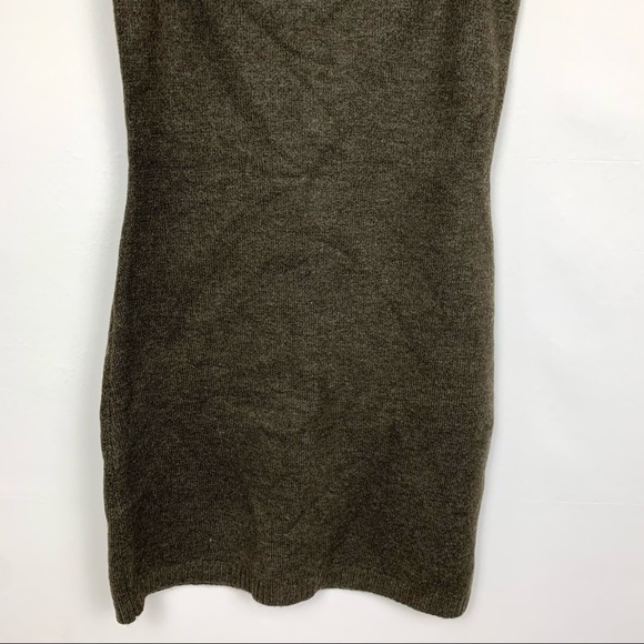 Line & Dot Haven Sweater Mini Dress Chocolate Brown Medium - Picture 6 of 10